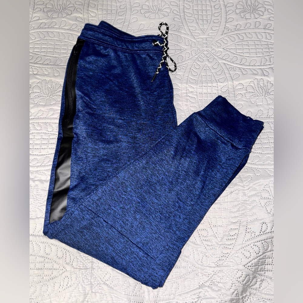 American Eagle Outfitters Navy Joggers with Black Stripe